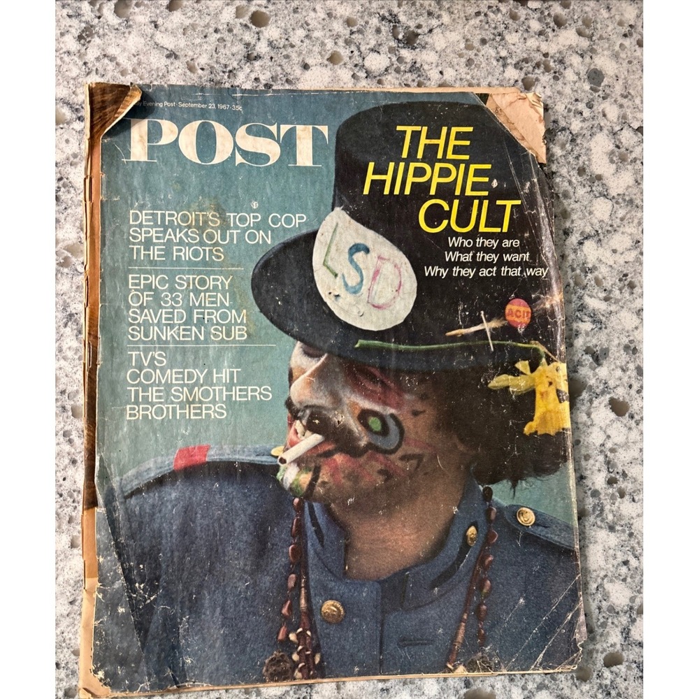 Saturday‎ Evening Post Magazine September 23 1967 The Hippie Cult